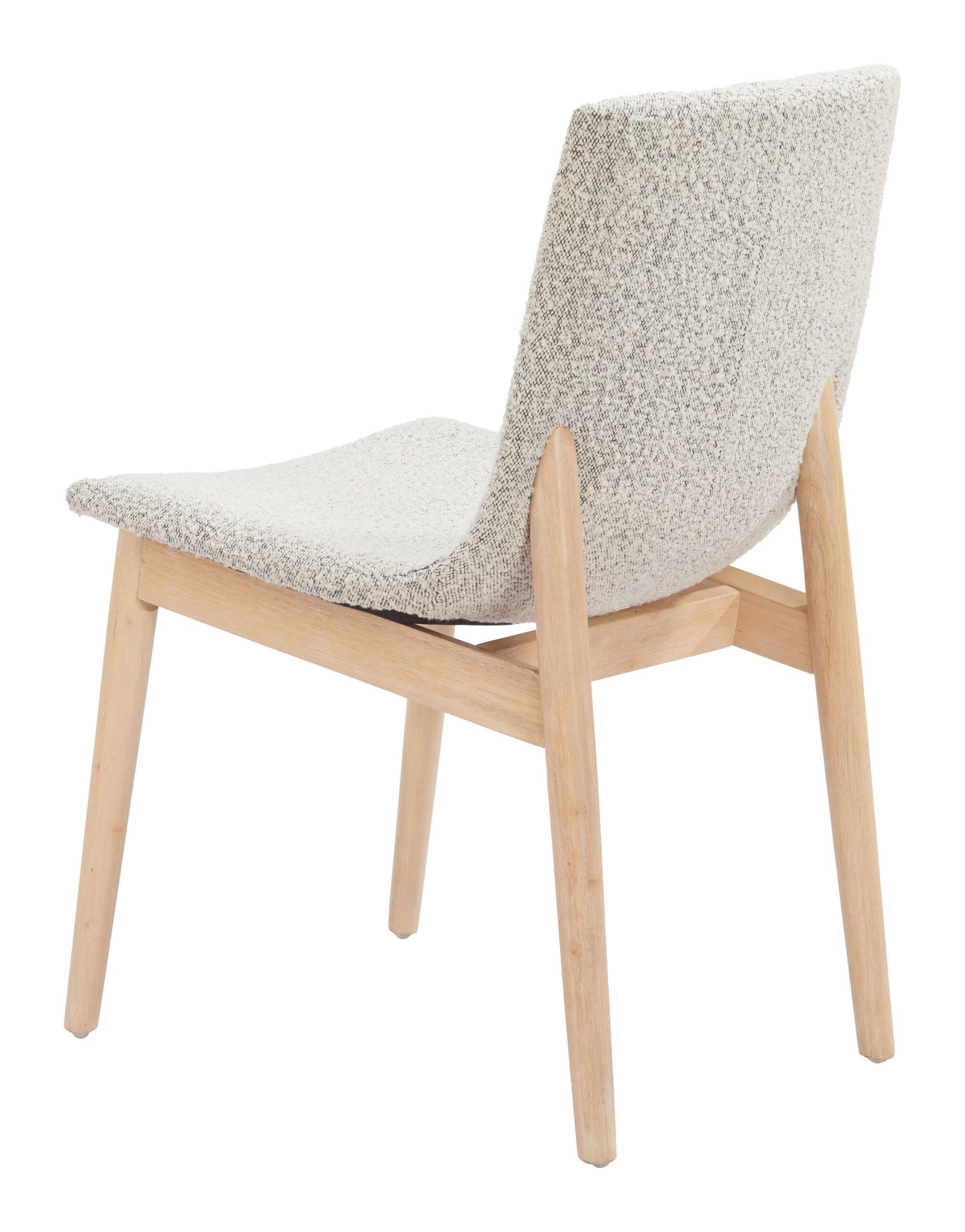 Raha Dining Chair (Set of 2) Gray & Whitewashed - Image 5