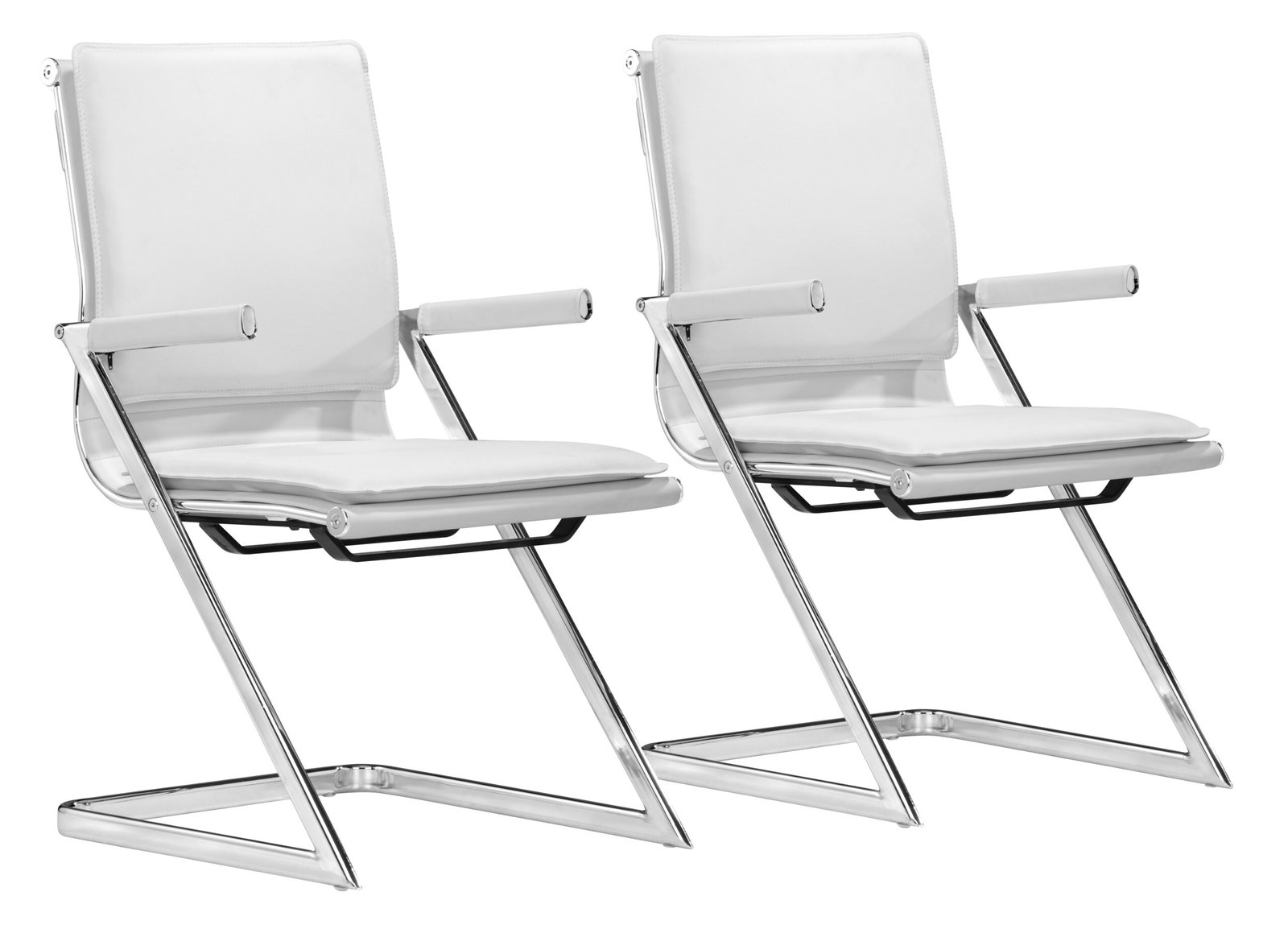 Lider Plus Conference Chair (Set of 2) White - Image 11