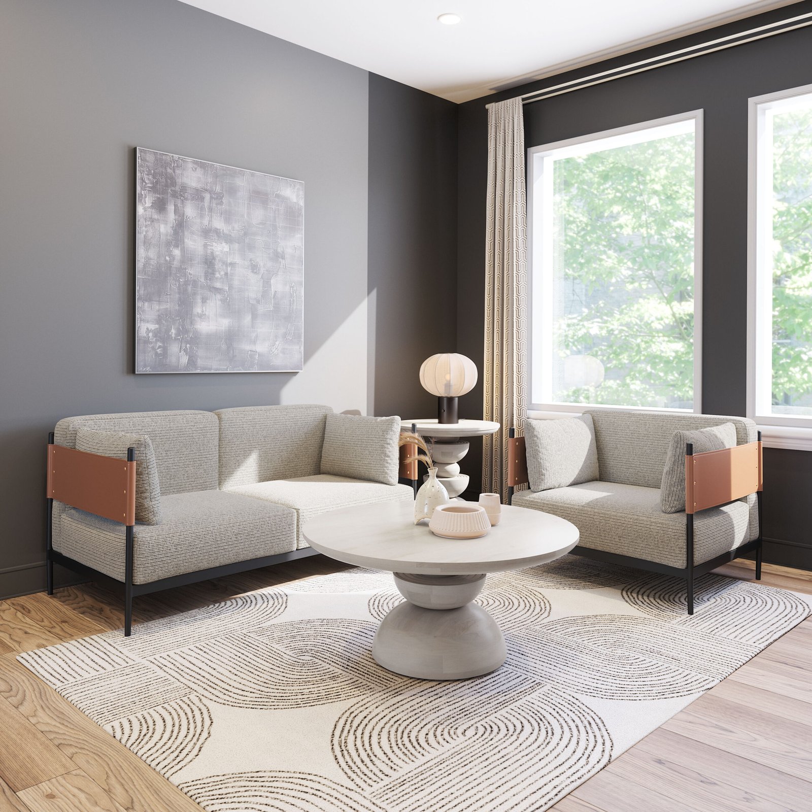 Stirbe Armchair Gray - Image 2