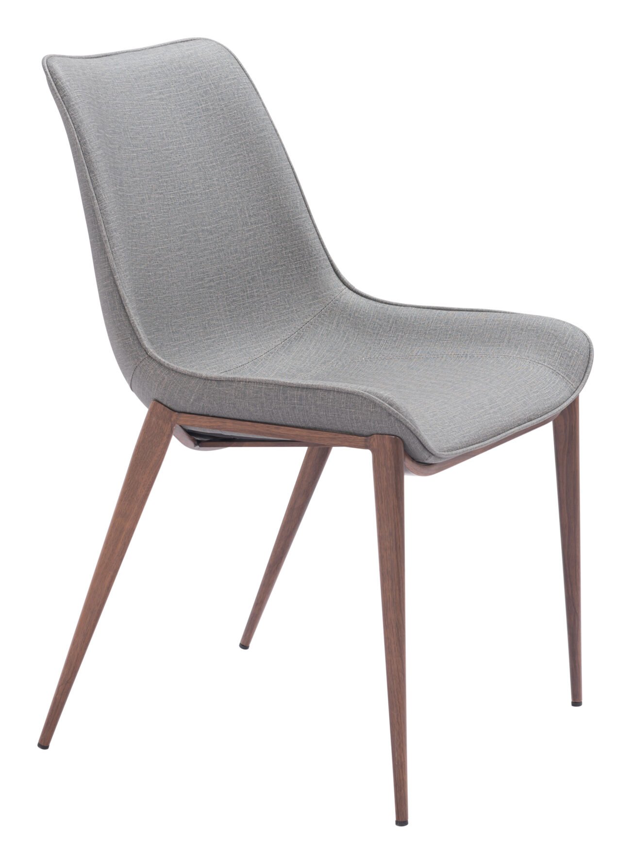 Magnus Dining Chair (Set of 2) Slate Gray & Walnut - Image 4