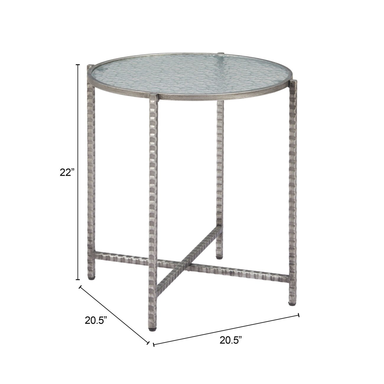Vetro Side Table Silver - Image 7