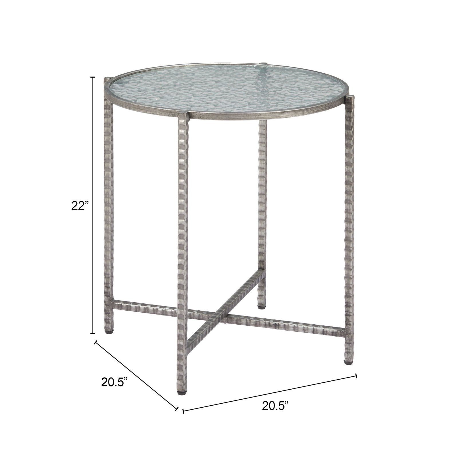 Vetro Side Table Silver - Image 7