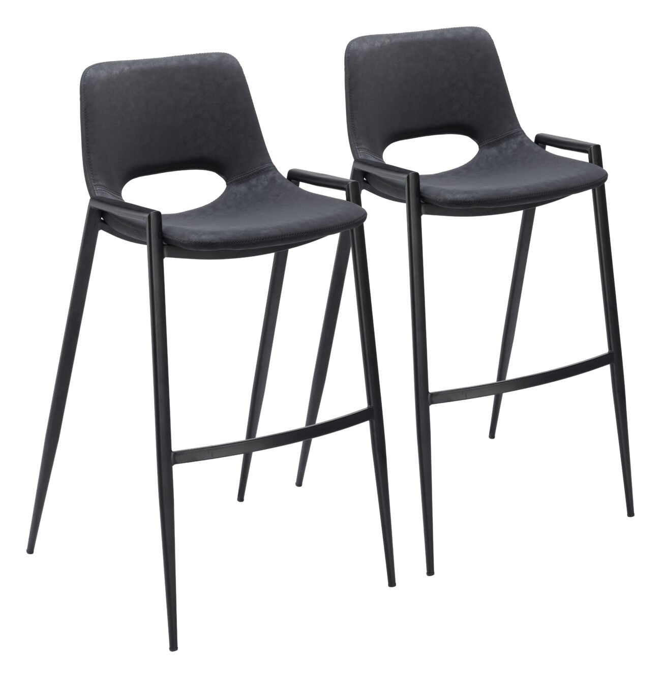 Desi Barstool (Set of 2) Black - Image 10