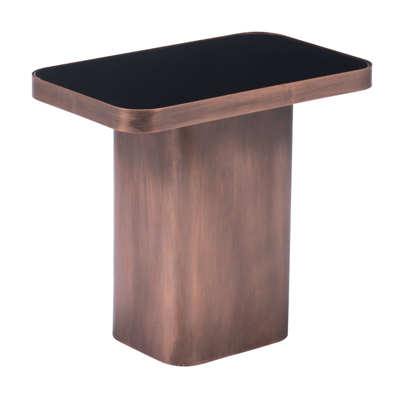 Marcos Side Table Black & Antique Bronze - Image 2