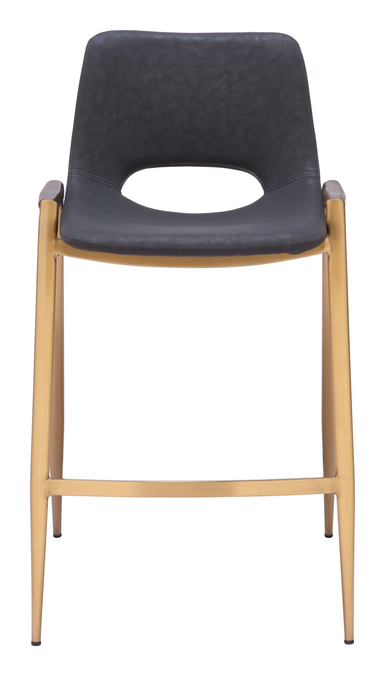 Desi Counter Stool (Set of 2) Black & Gold - Image 5