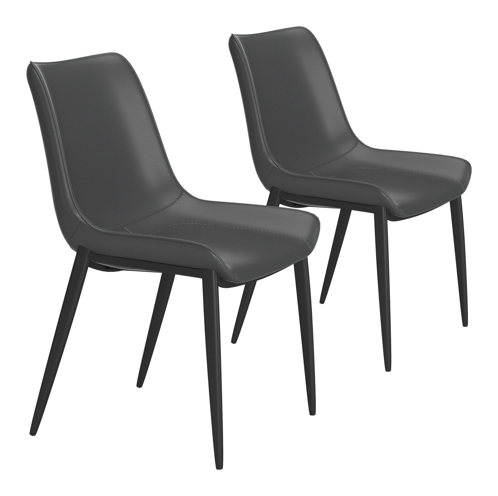 Magnus Dining Chair (Set of 2) Black - Image 11