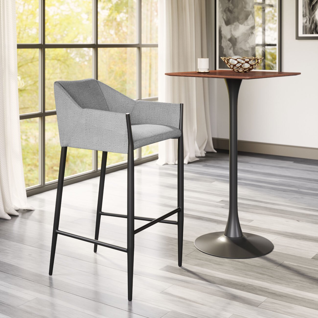 Andover Barstool Slate Gray