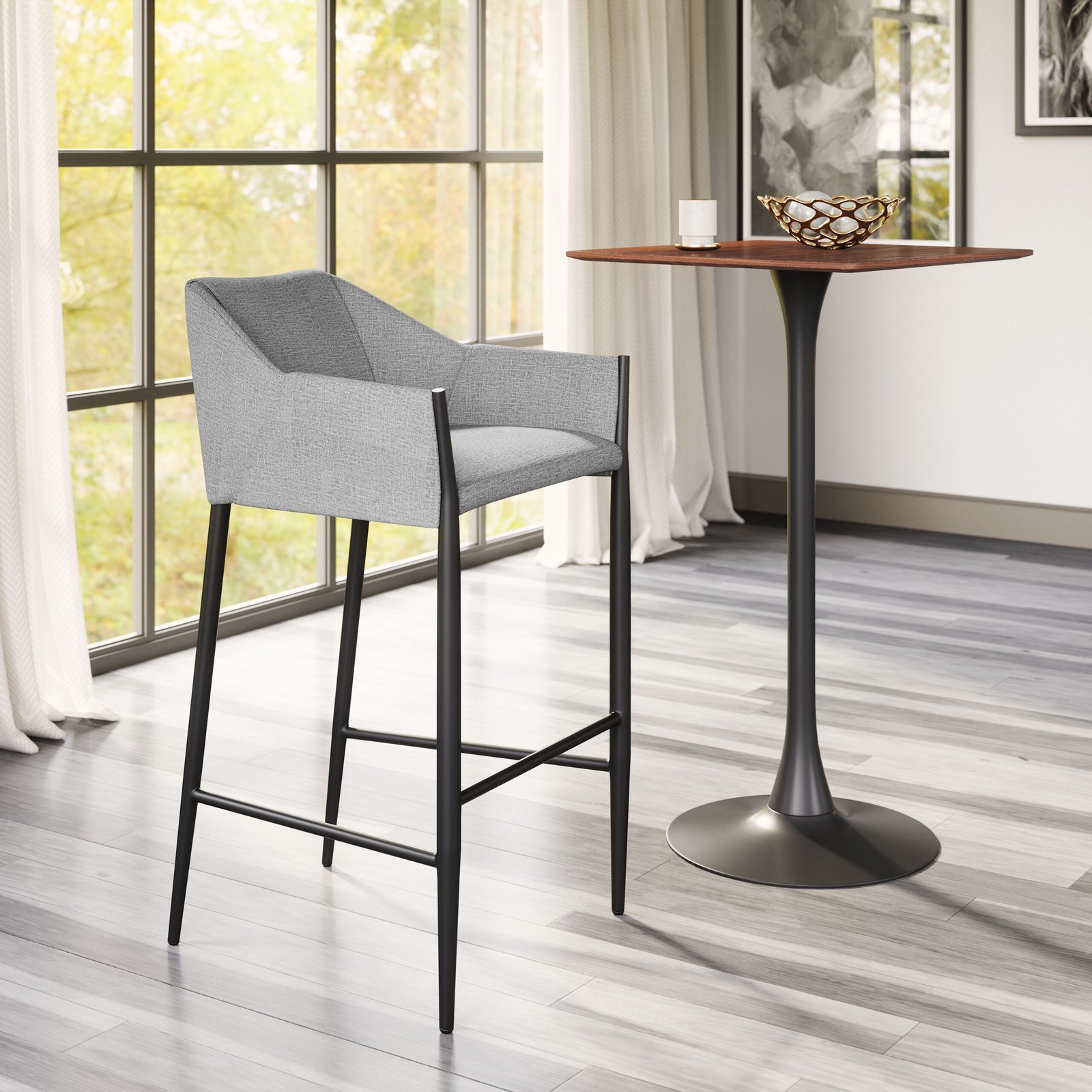 Andover Barstool Slate Gray