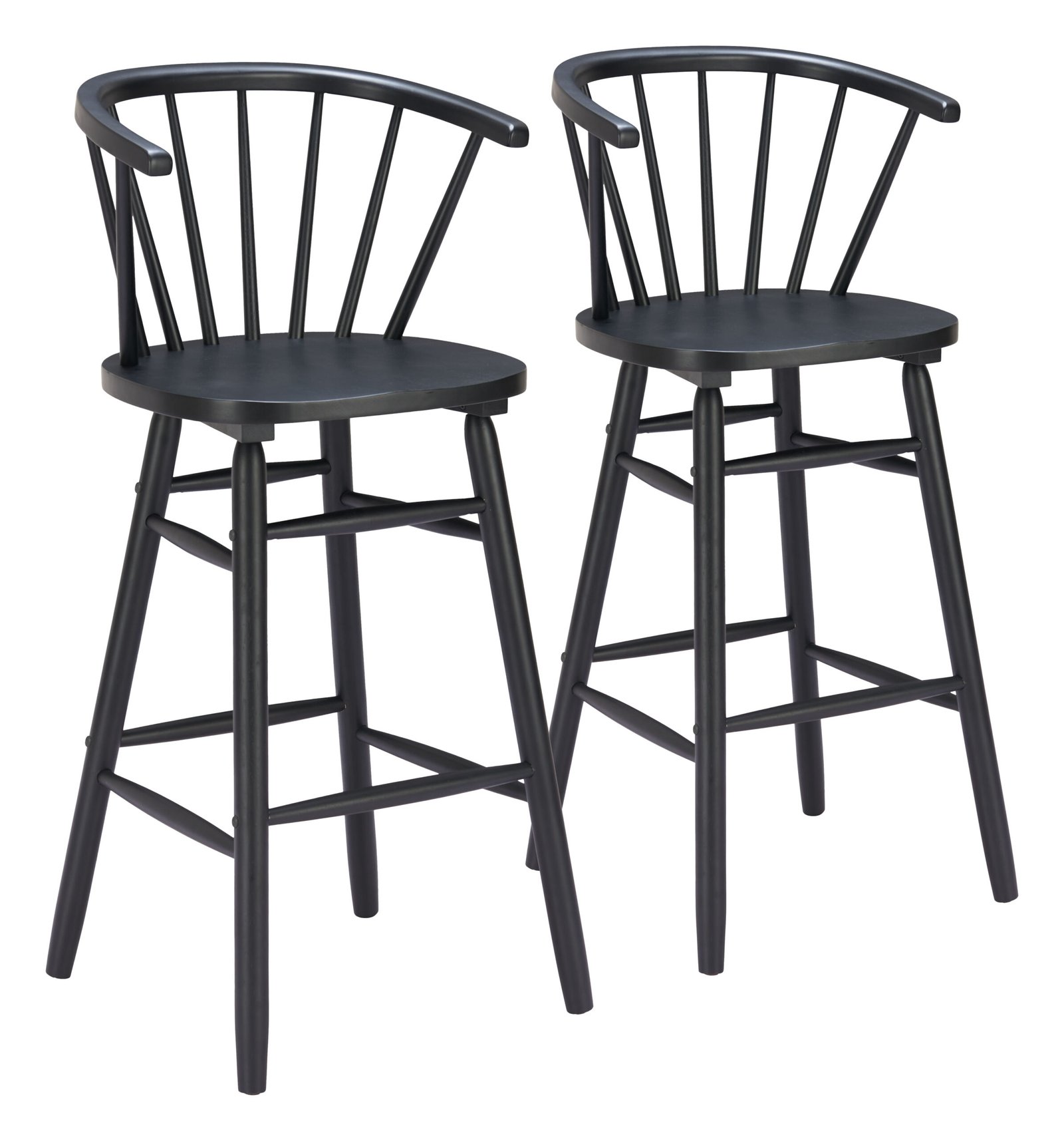 Stenger Barstool (Set of 2) Black - Image 9