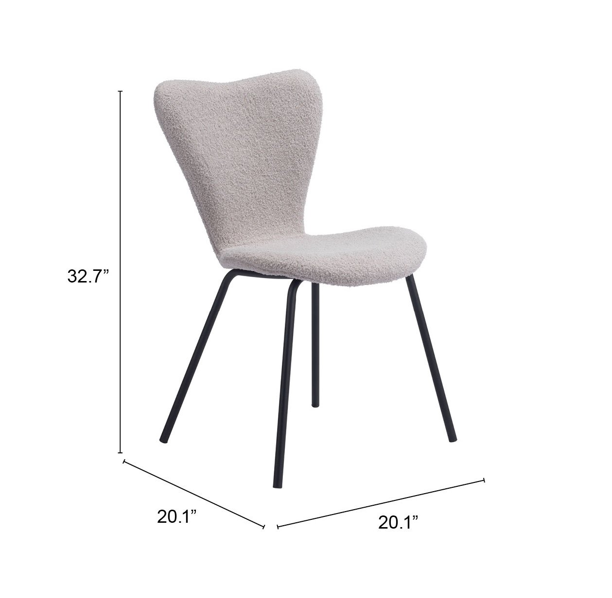 Thibideaux Dining Chair (Set of 2) Light Gray - Image 11