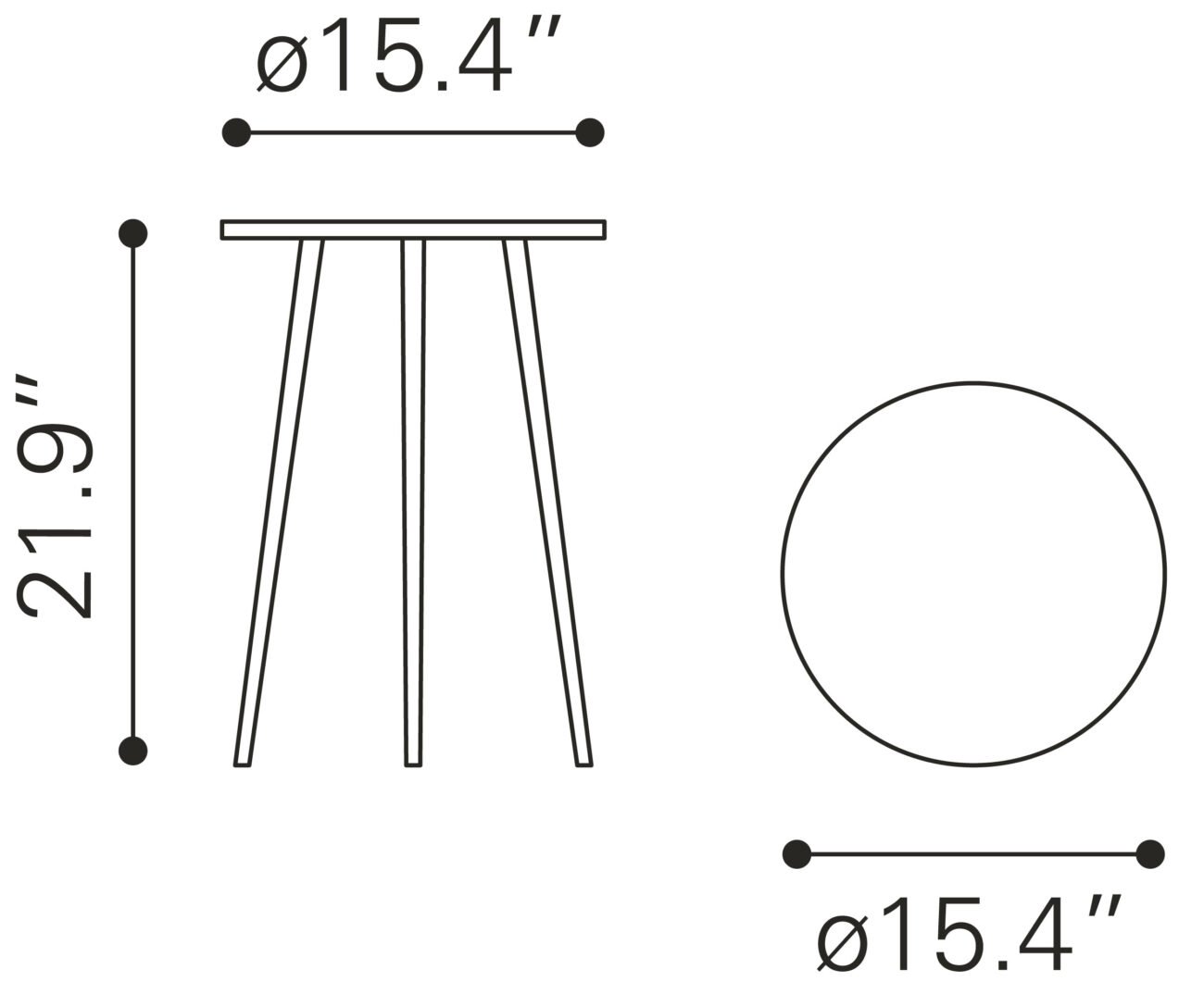 Politik Side Table Silver - Image 9