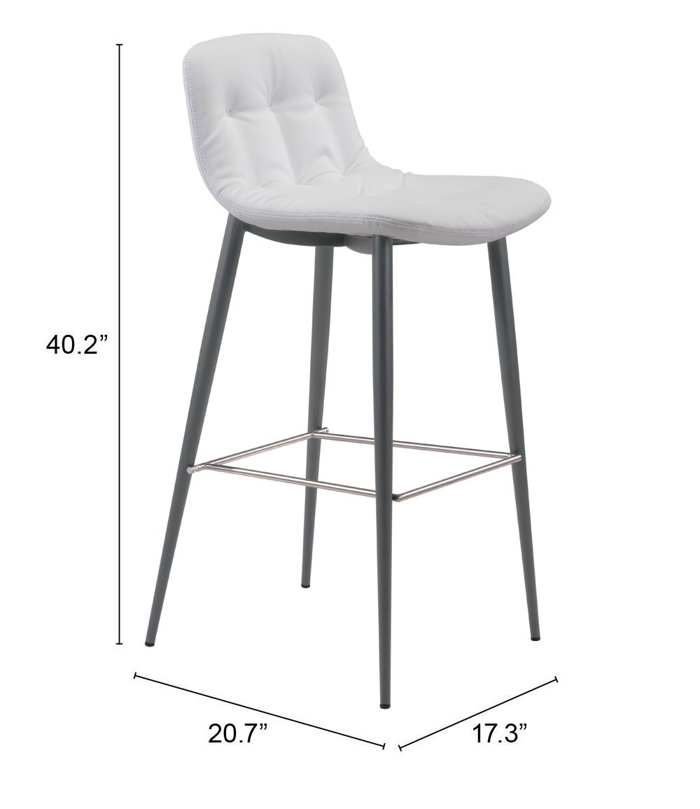 Tangiers Barstool (Set of 2) White - Image 7