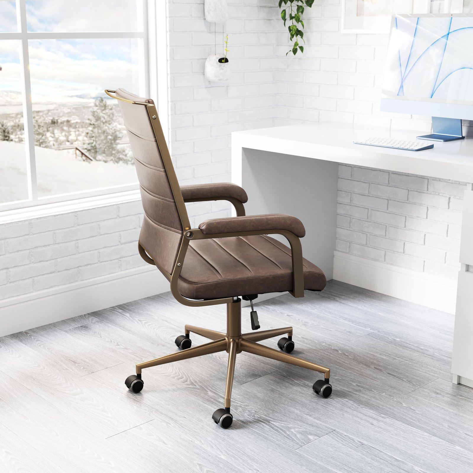 Auction Office Chair Espresso - Image 2