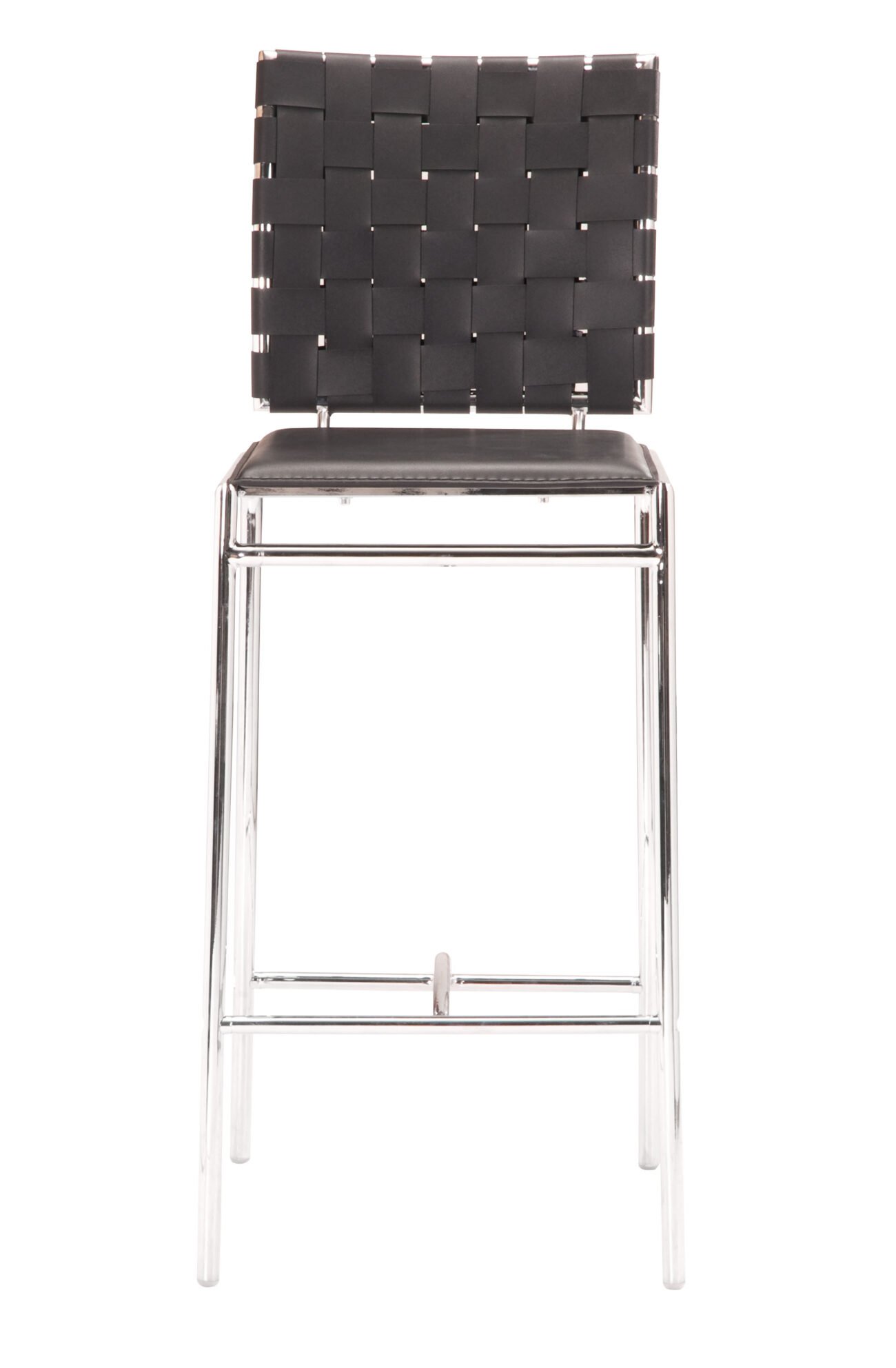 Criss Cross Counter Stool (Set of 2) Black - Image 4