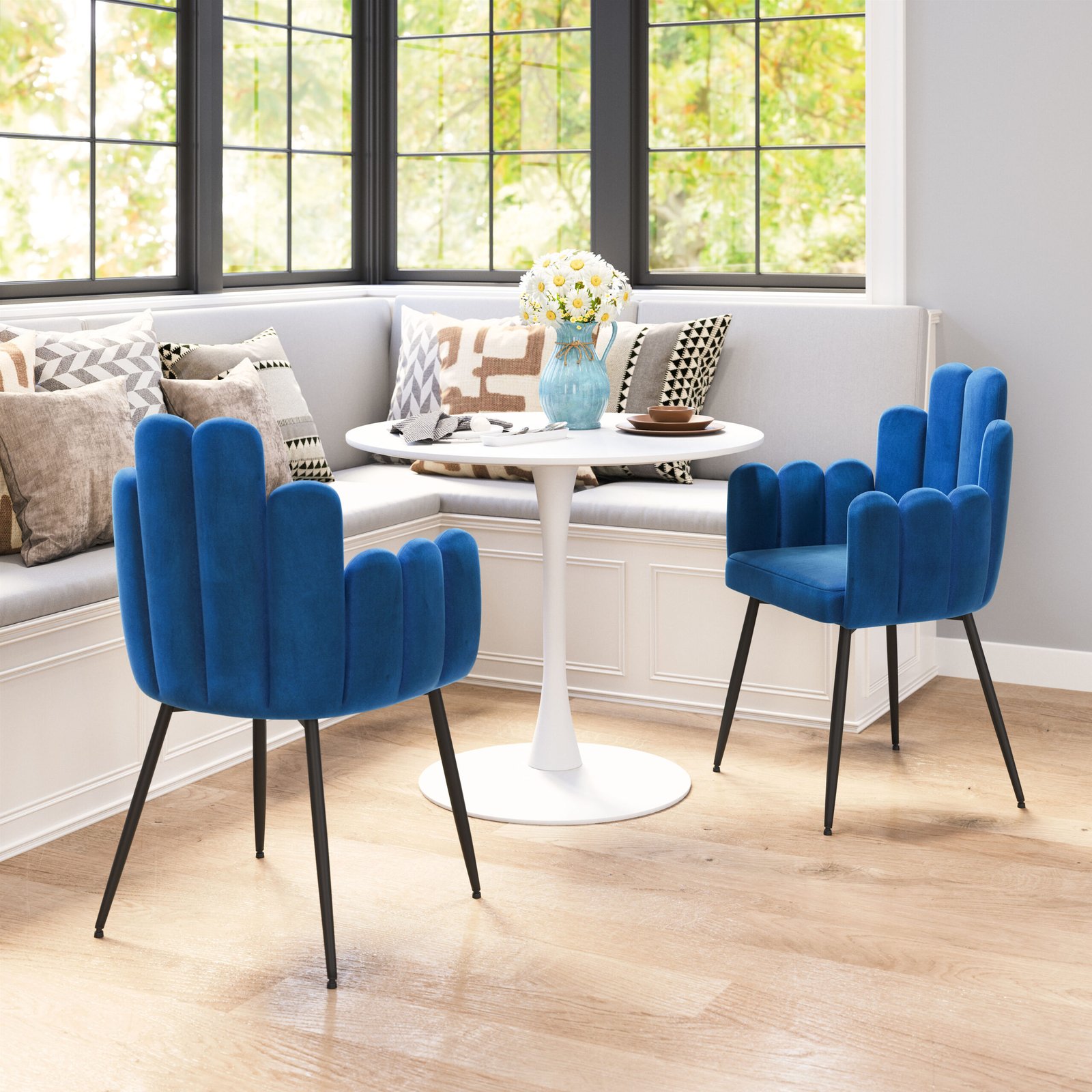 Noosa Dining Chair (Set of 2) Navy Blue - Image 2