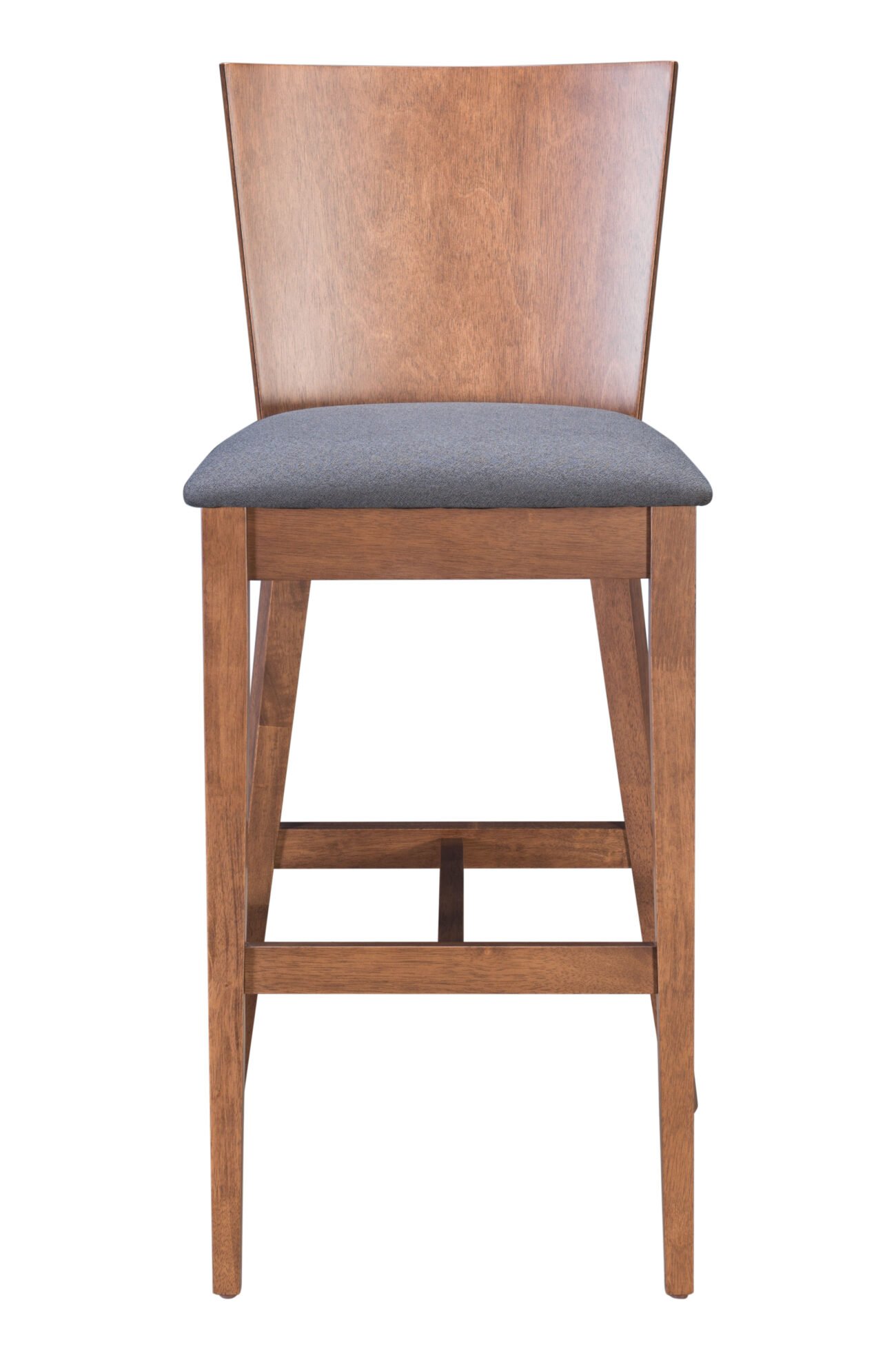 Ambrose Barstool (Set of 2) Walnut & Dark Gray - Image 4