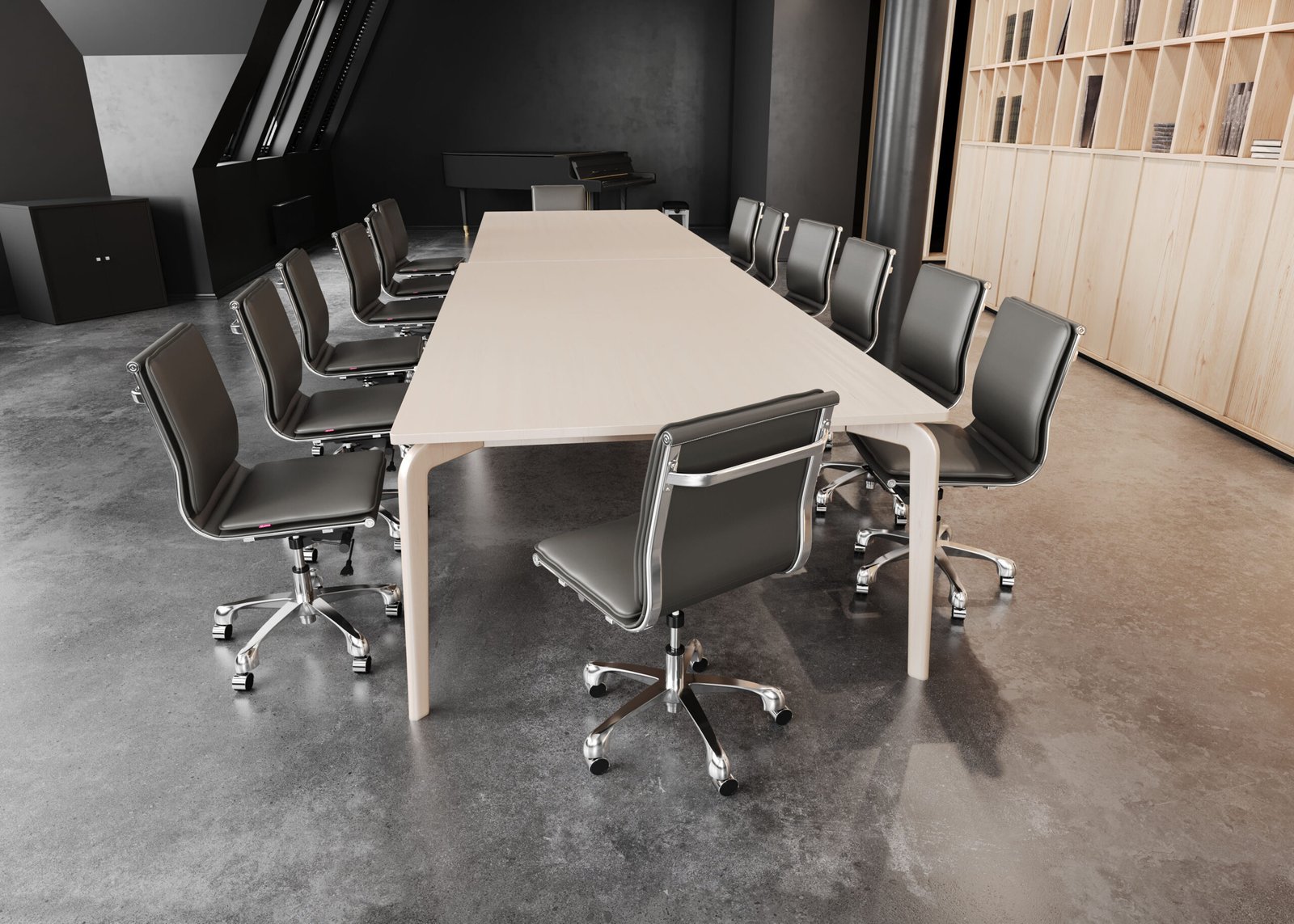 Lider Plus Armless Office Chair Gray - Image 3