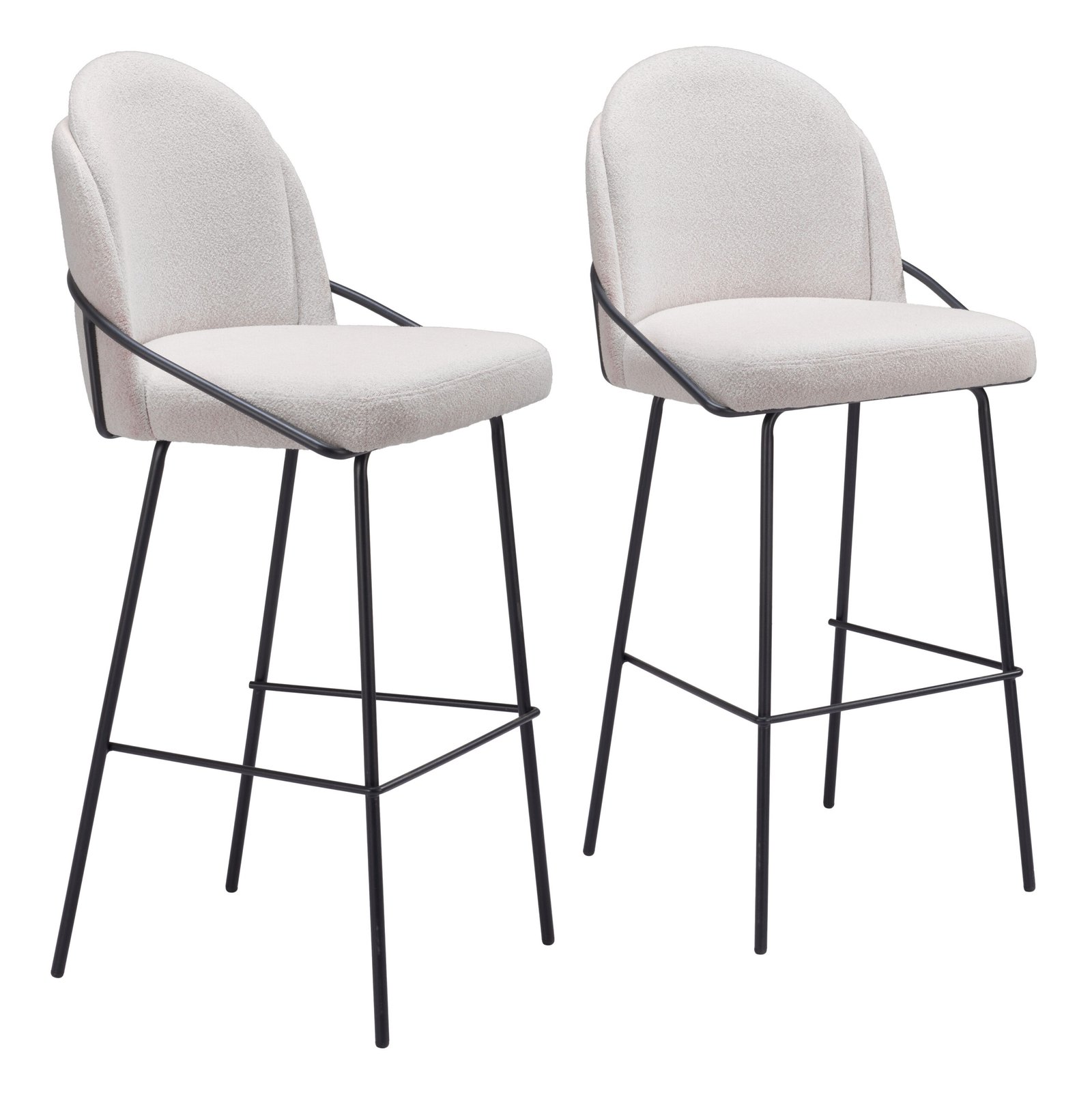 Jambi Barstool (Set of 2) Ivory - Image 10