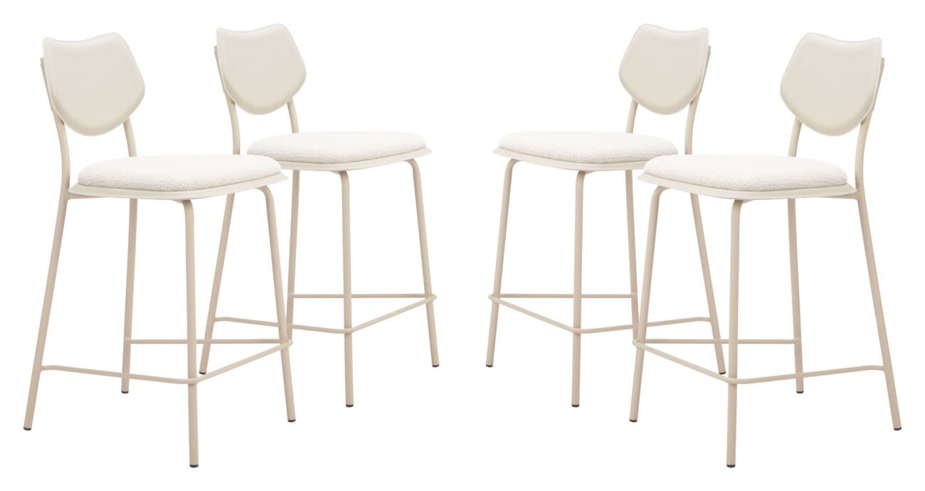 Zeal Counter Stool (Set of 4) Light Gray - Image 10