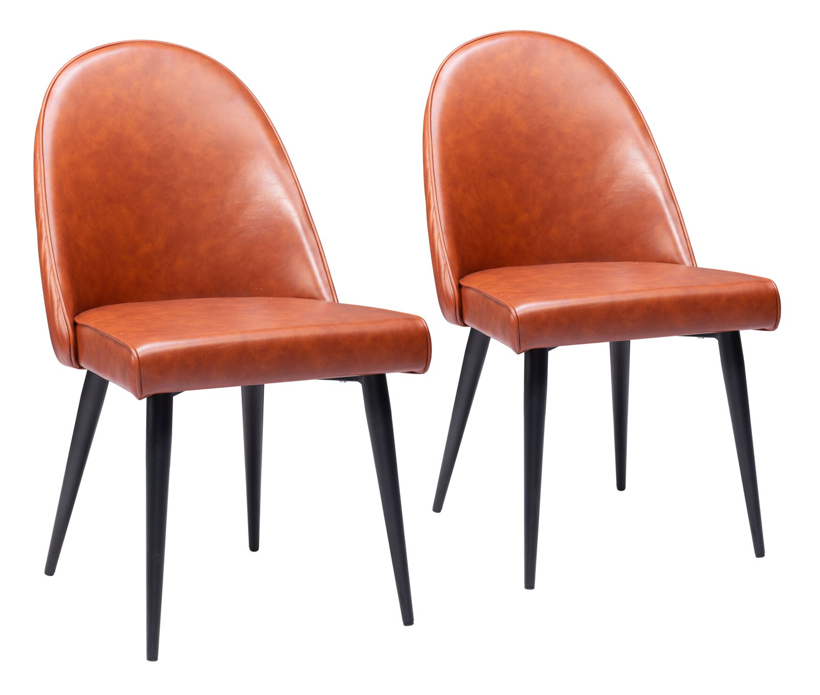 Silloth Armless Dining Chair (Set of 2) Brown - Image 10