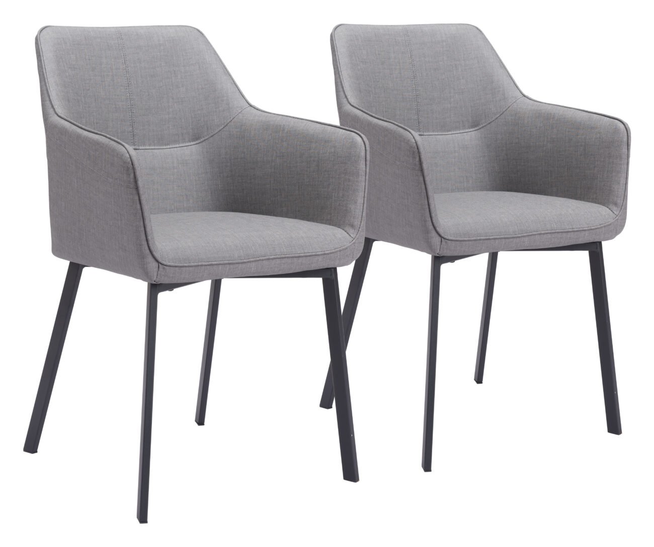 Adage Dining Chair (Set of 2) Gray - Image 13