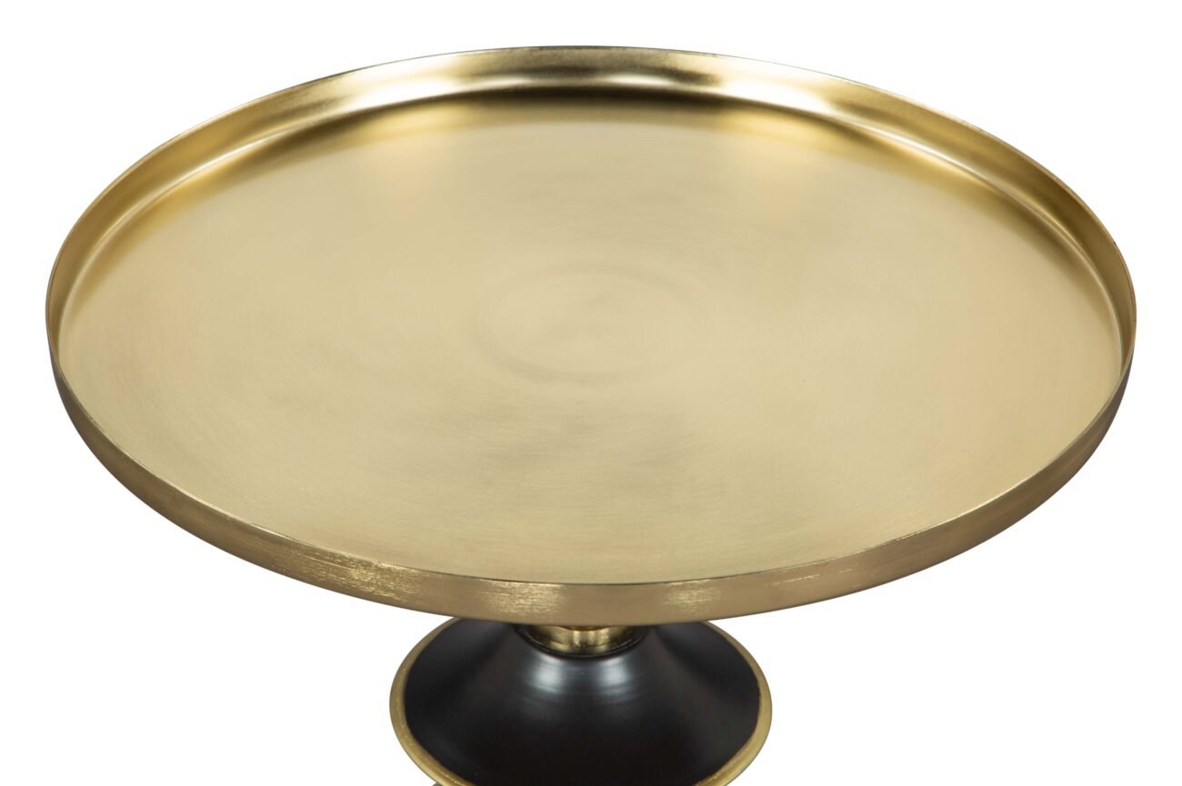 Donahue Side Table Gold & Black - Image 4
