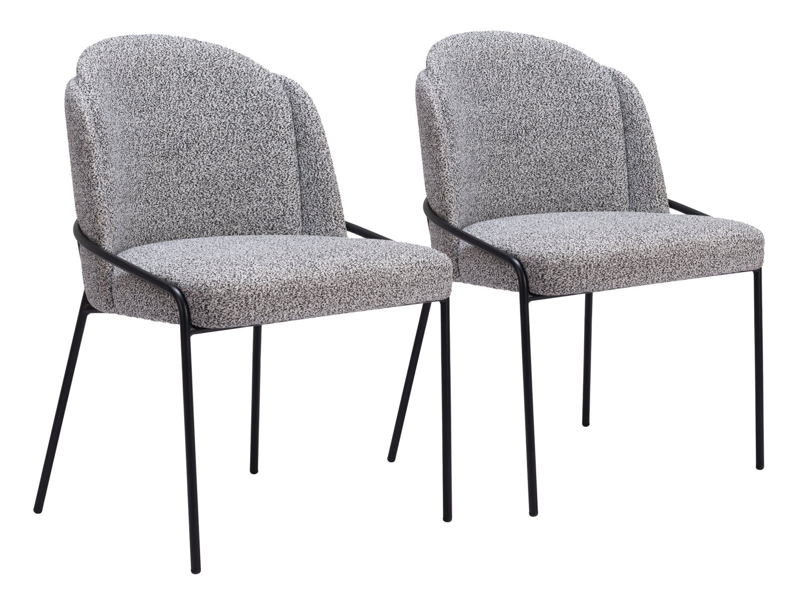 Jambi Dining Chair (Set of 2) Black & White - Image 10