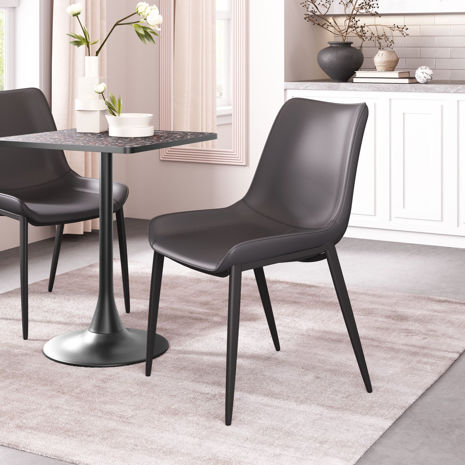Magnus Dining Chair (Set of 2) Black - Image 2
