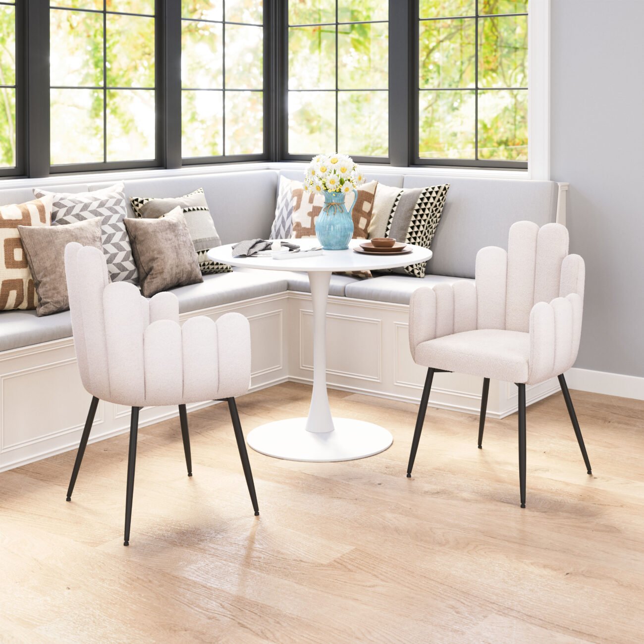 Noosa Dining Chair (Set of 2) Ivory - Image 2