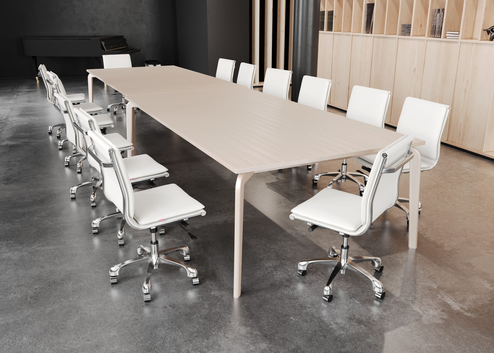 Lider Plus Armless Office Chair White - Image 2