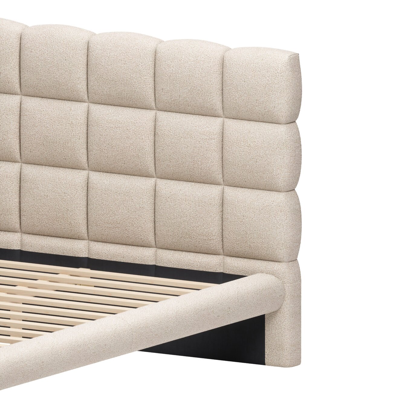 Placid King Bed Beige - Image 4