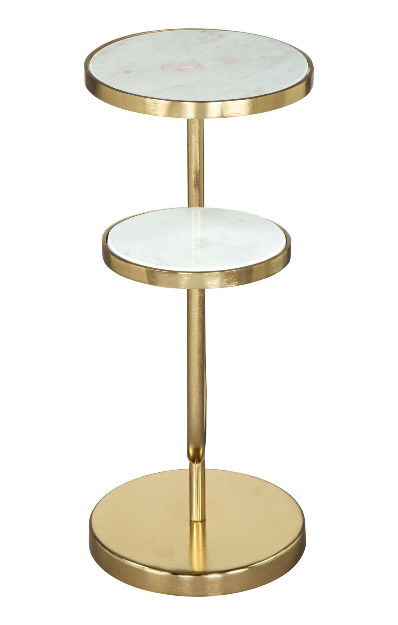 Marc Side Table White & Gold - Image 4