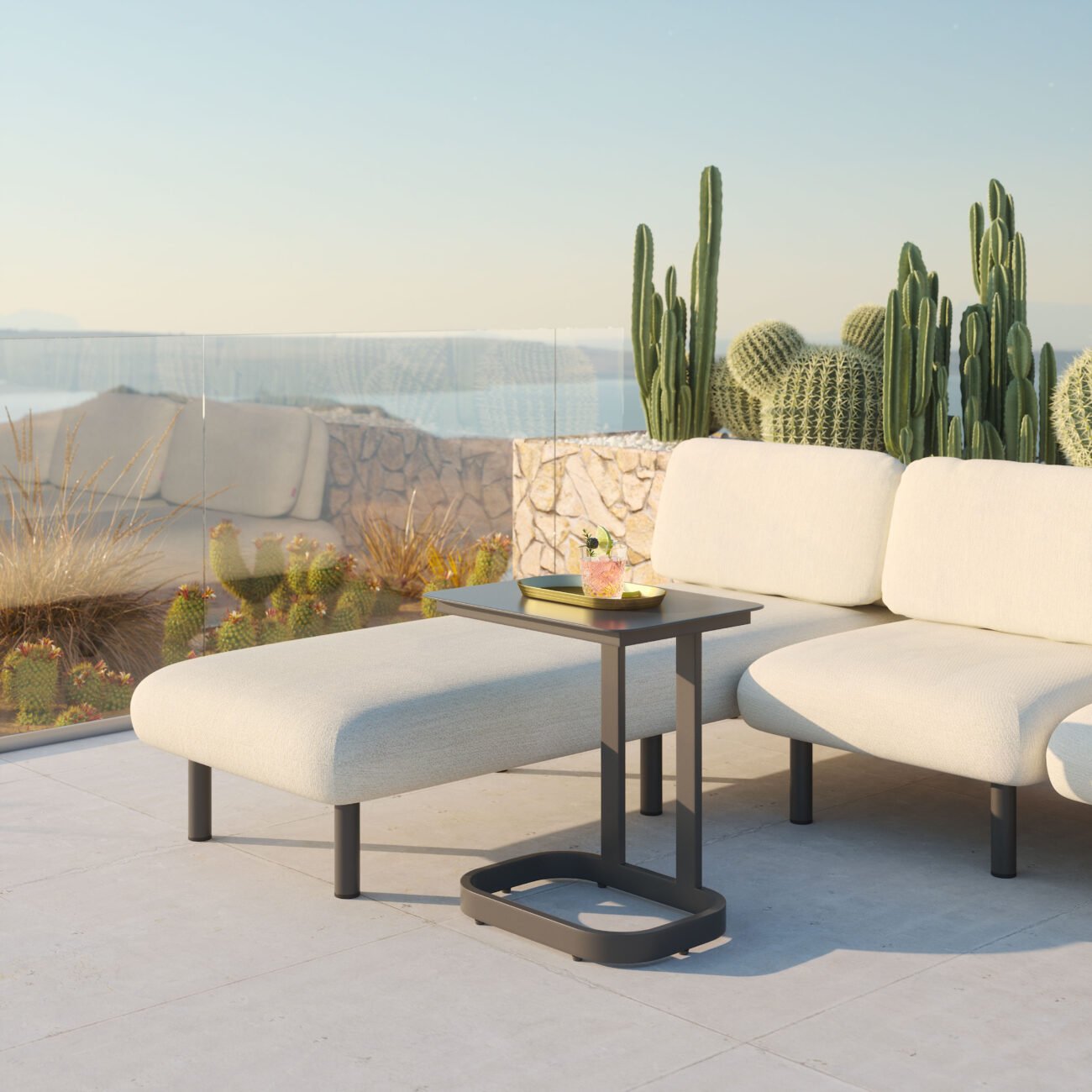 Friss End Table Black