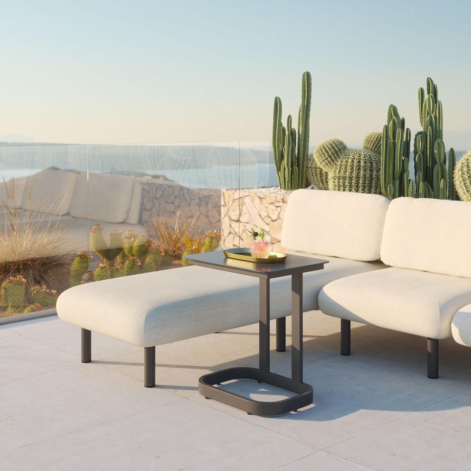 Friss End Table Black