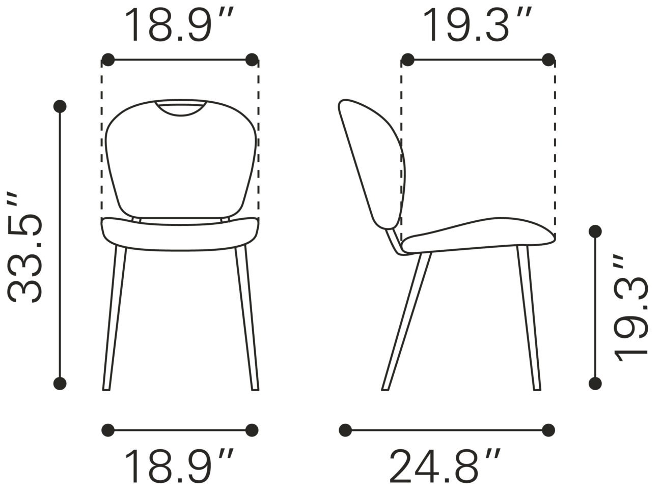 Terrence Dining Chair (Set of 2) Vintage Brown - Image 12