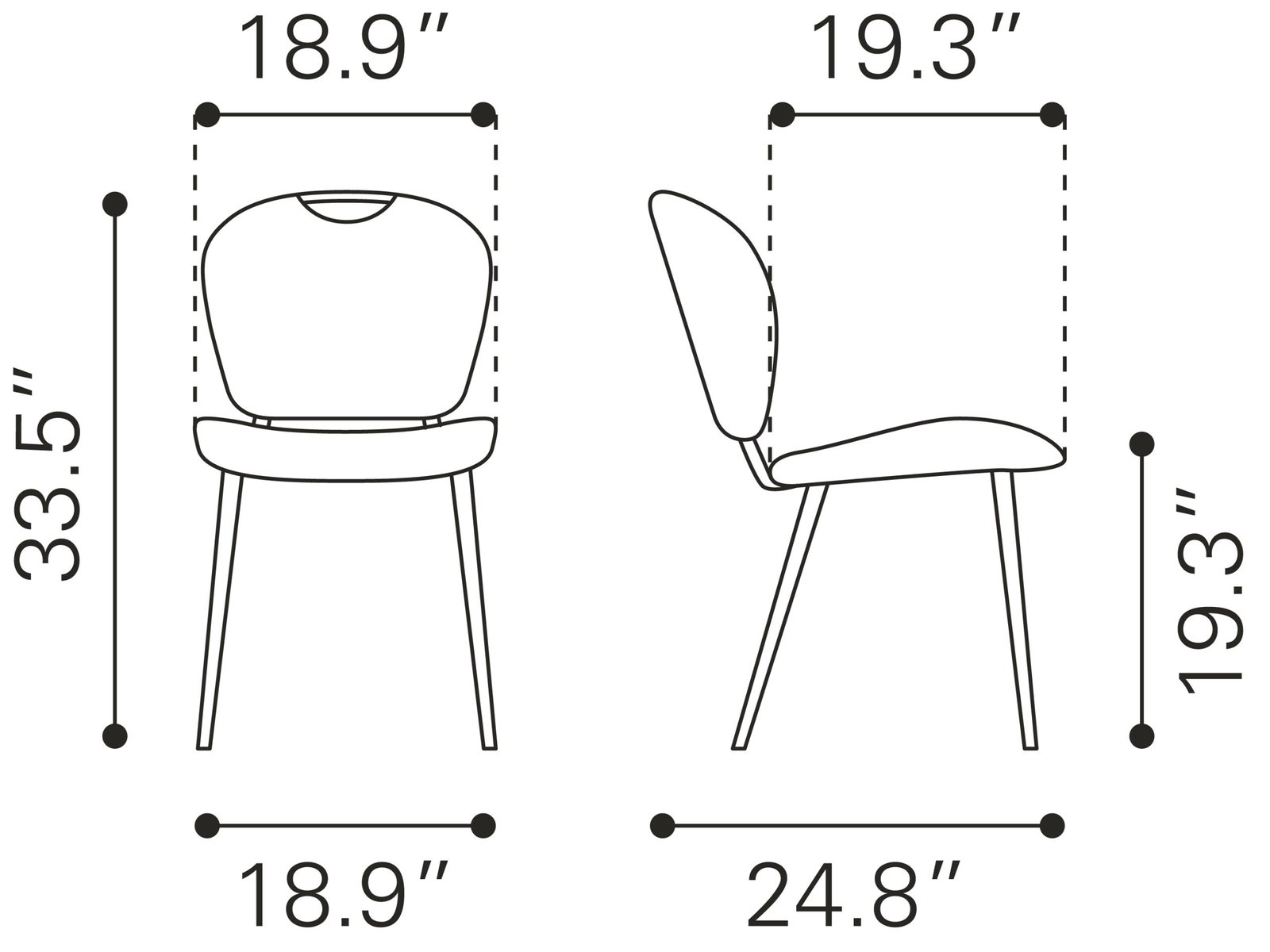 Terrence Dining Chair (Set of 2) Vintage Brown - Image 12