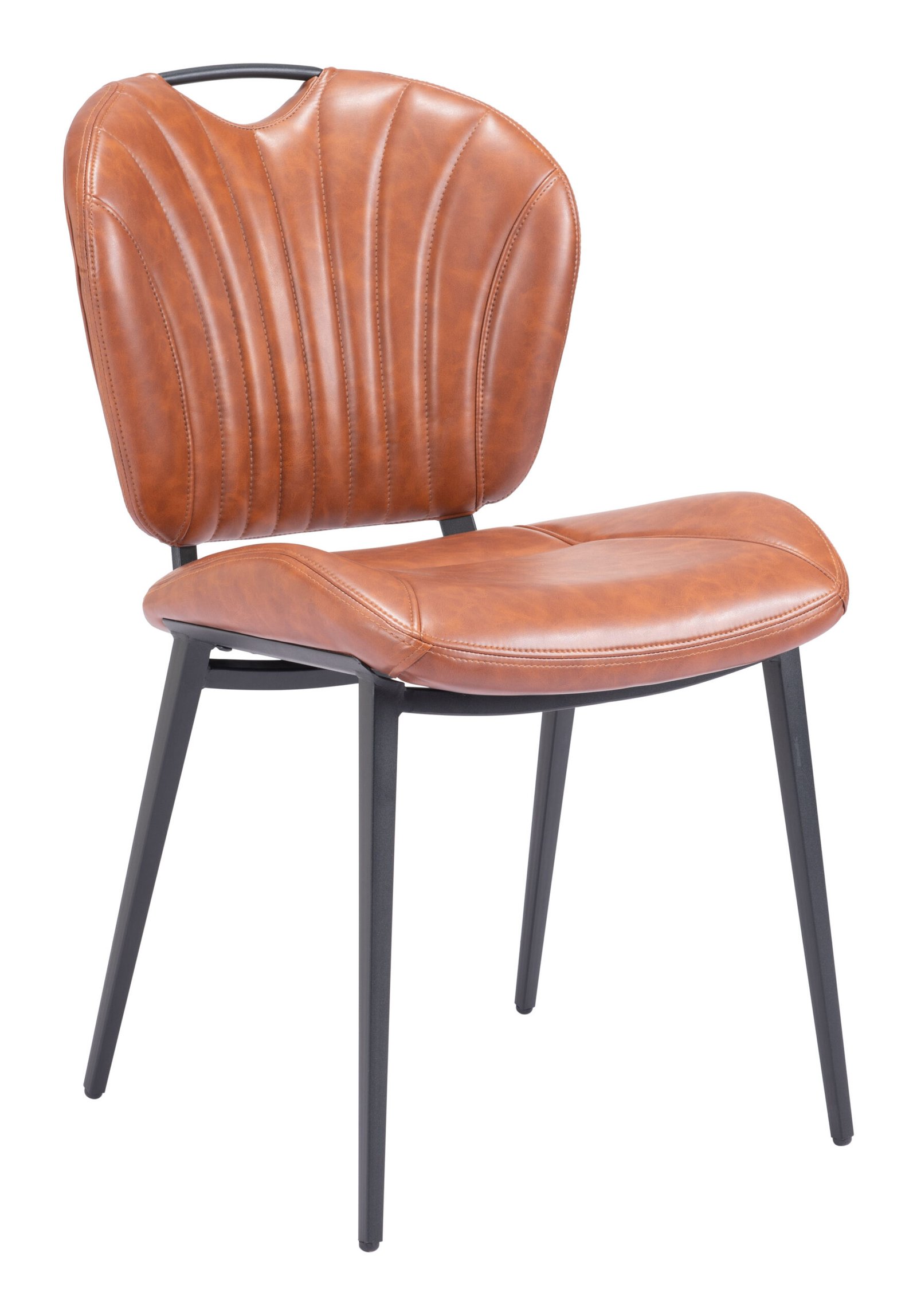Terrence Dining Chair (Set of 2) Vintage Brown - Image 3