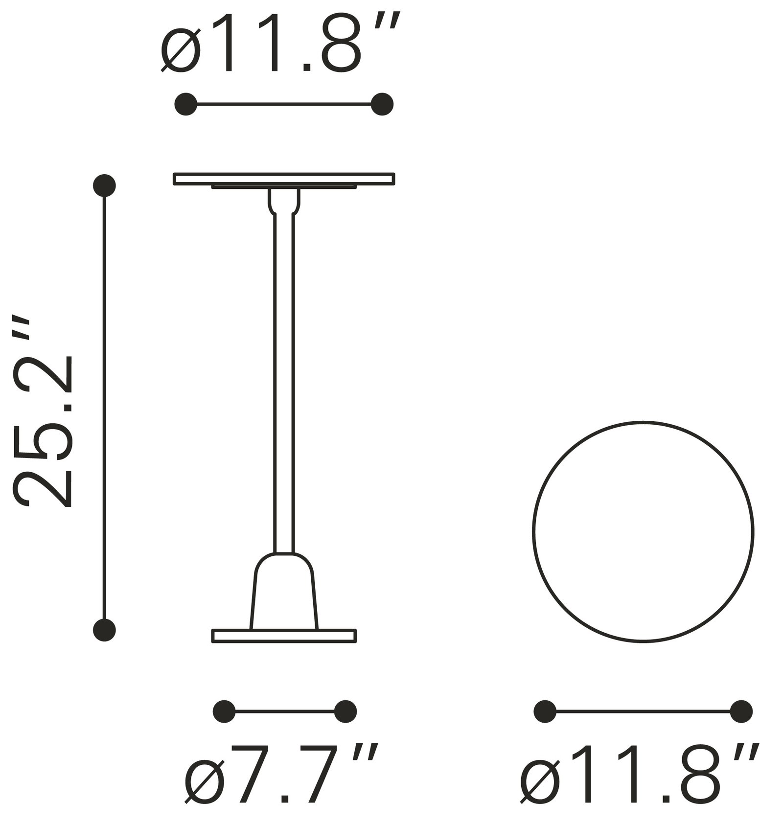 Woozy Side Table White & Black - Image 9