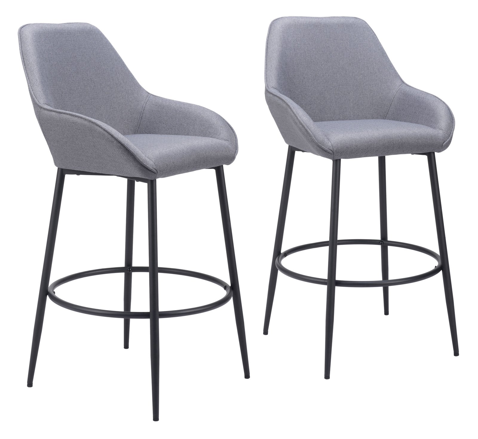Vila Barstool (Set of 2) Gray - Image 11