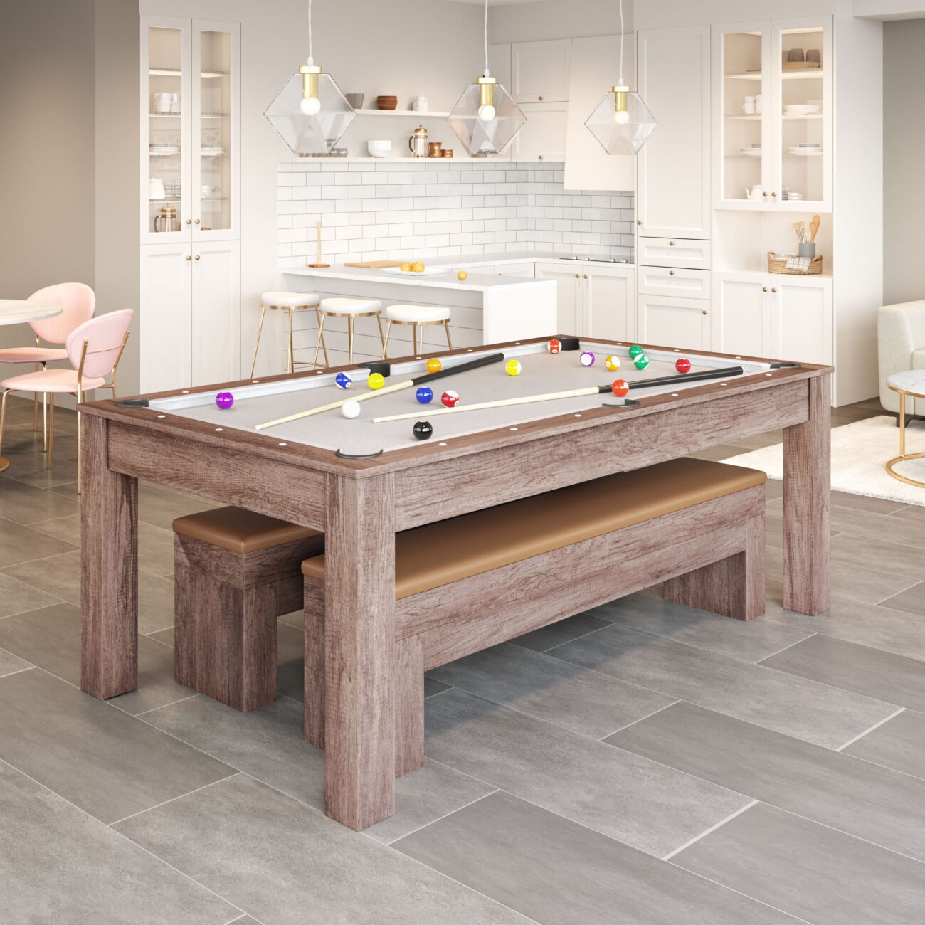 Bonker 3 in 1 Table Brown - Image 4
