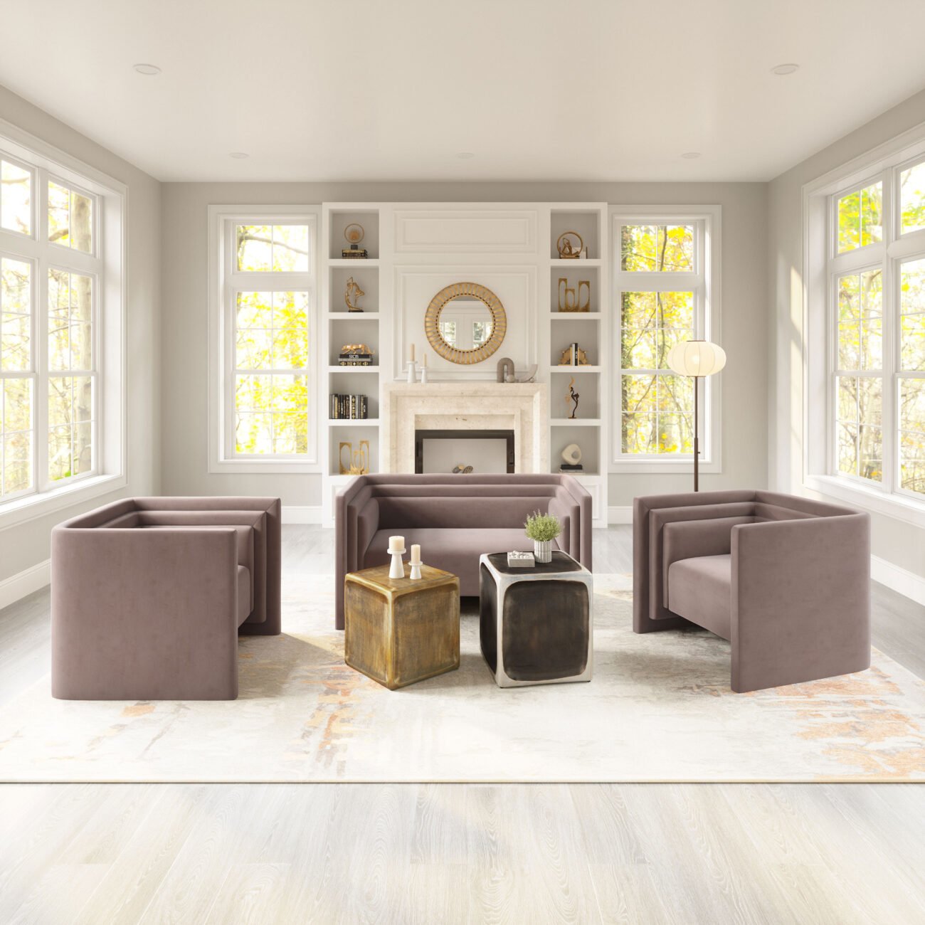 Trippel Armchair Taupe - Image 3