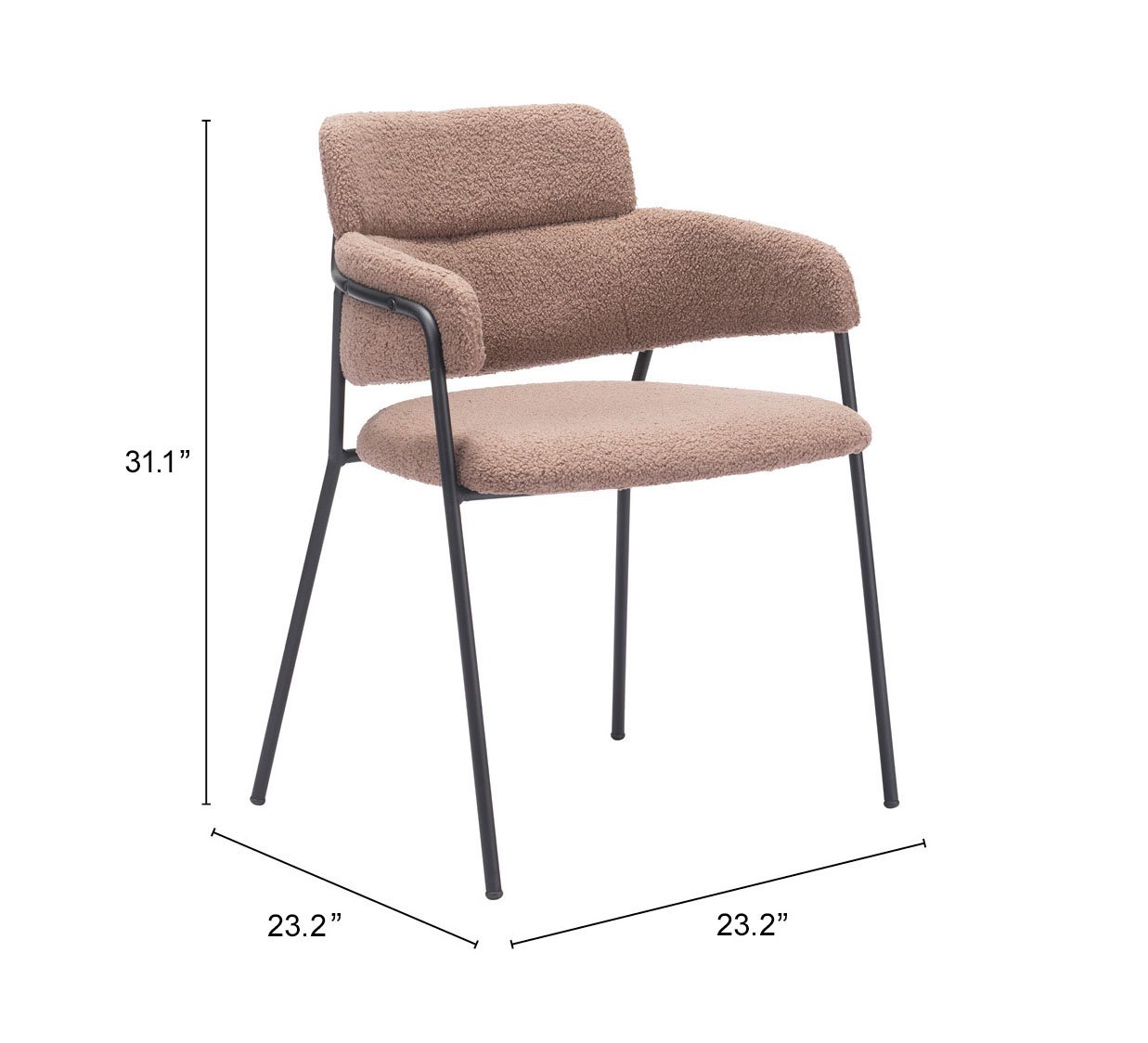 Marcel Dining Chair (Set of 2) Brown - Image 13