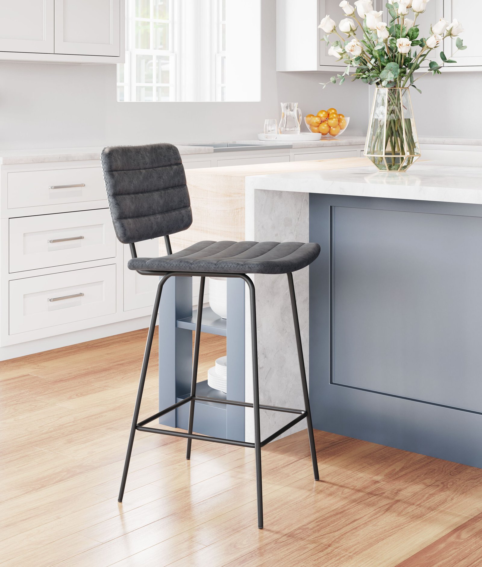 Boston Counter Stool (Set of 2) Vintage Black - Image 2