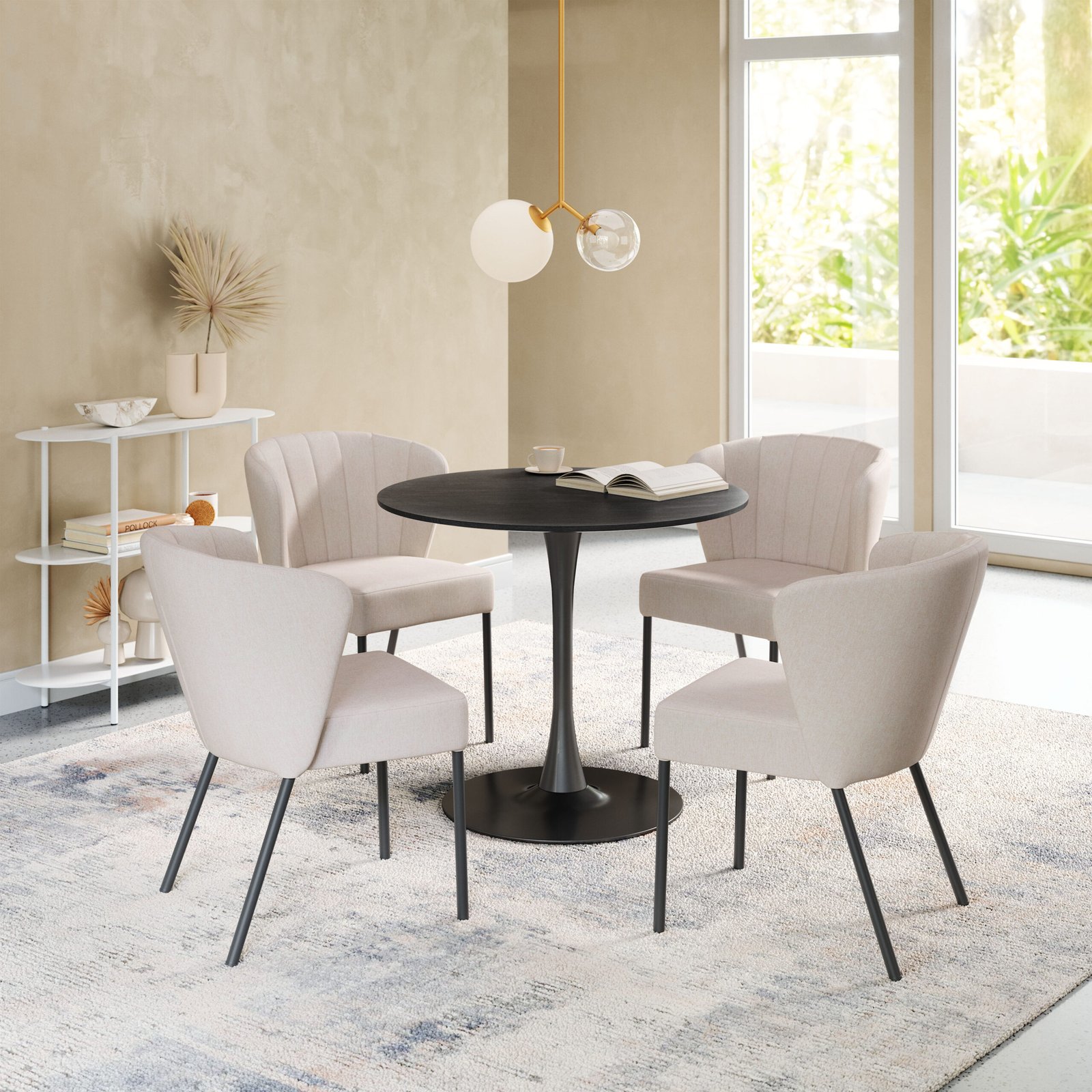 Aimee Dining Chair (Set of 2) Beige - Image 2