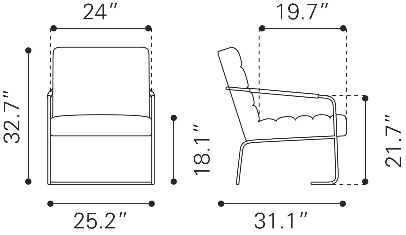 Dallas Accent Chair Vintage Brown - Image 9