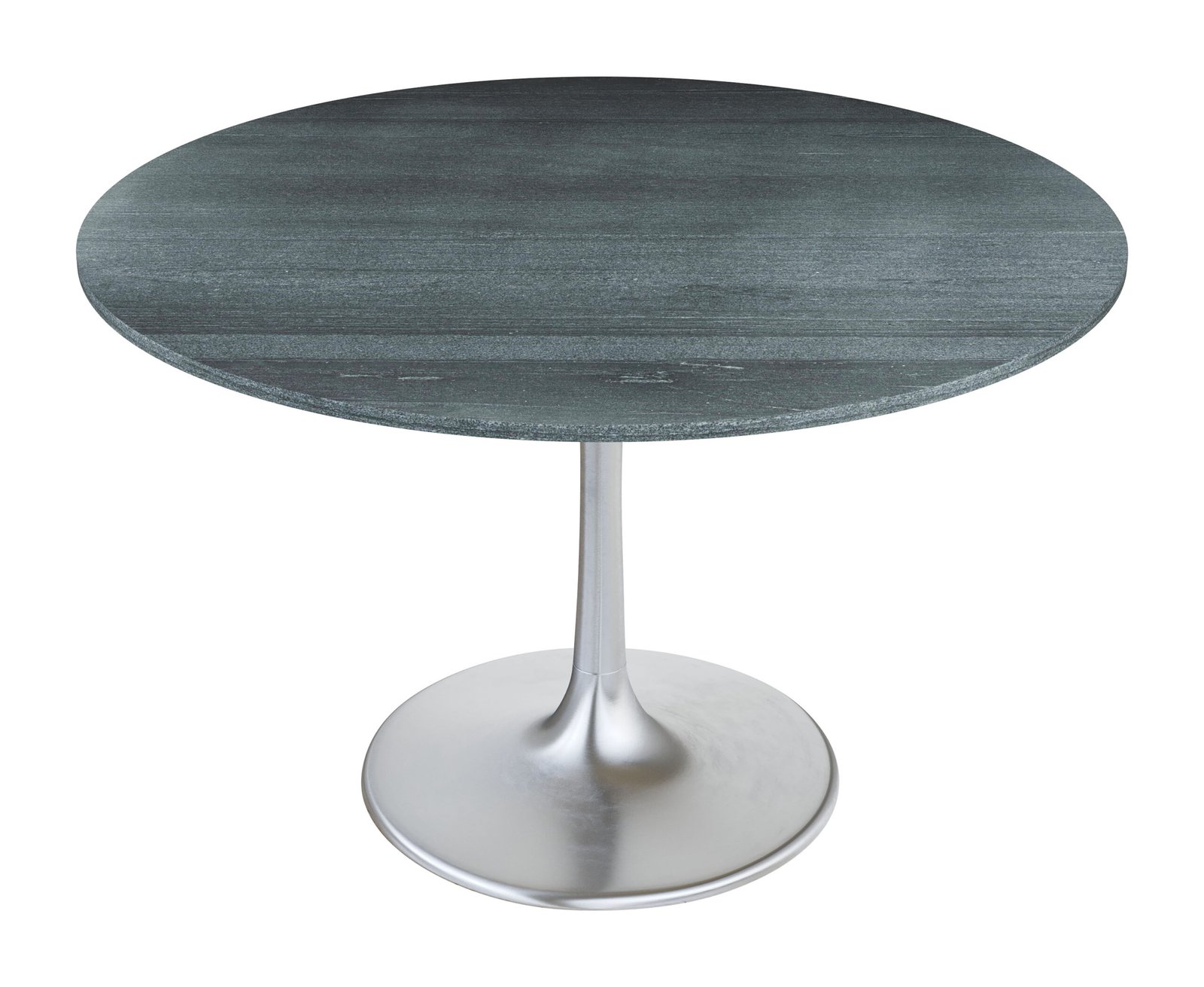 Metropolis Dining Table Gray & Silver - Image 4