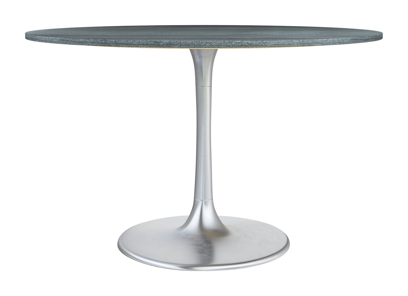 Metropolis Dining Table Gray & Silver - Image 3