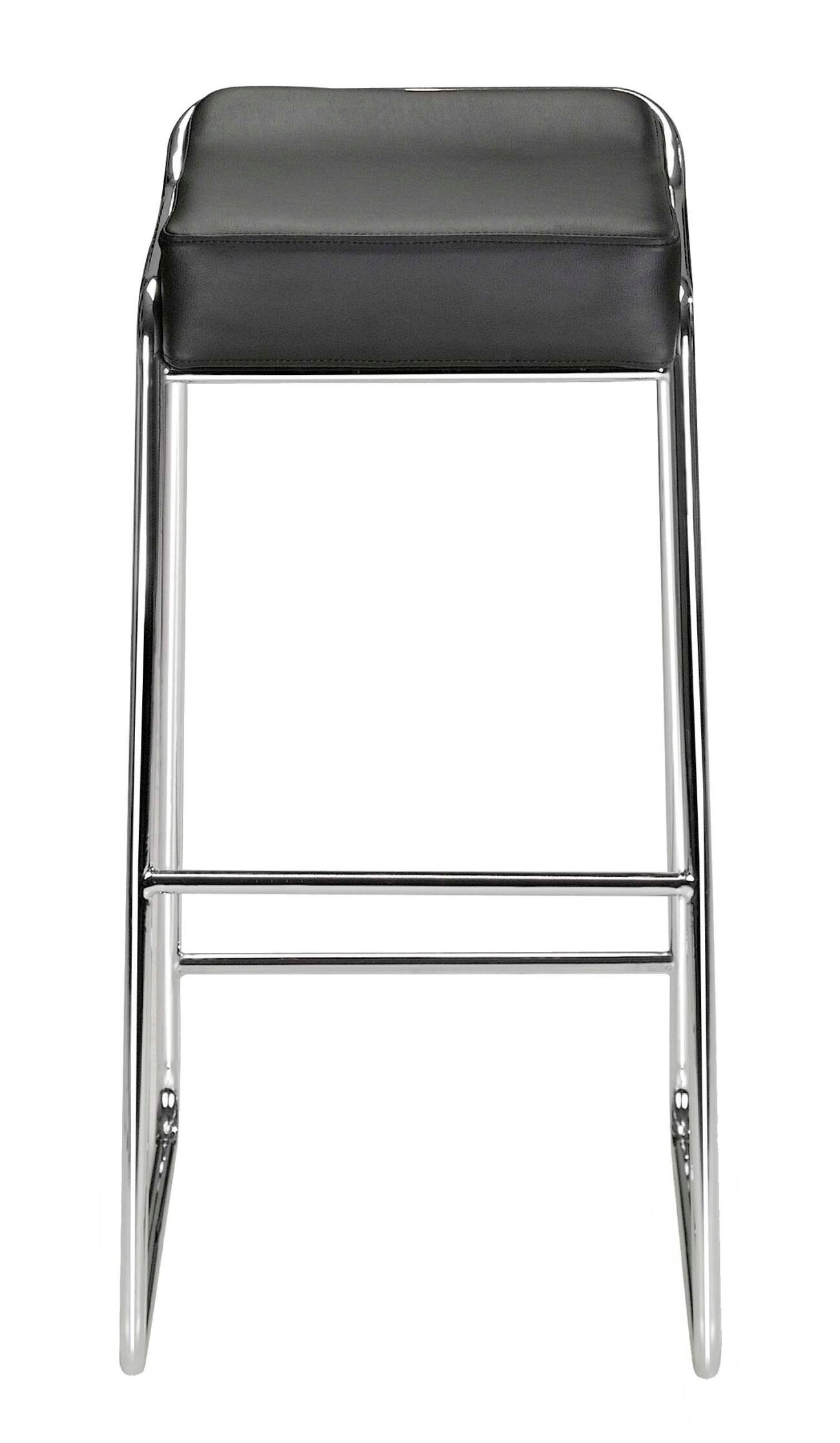 Wedge Barstool (Set of 2) Black - Image 4