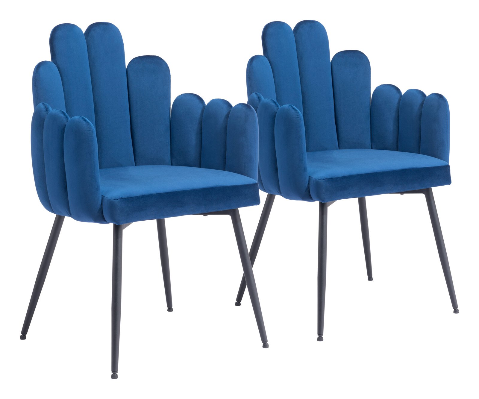 Noosa Dining Chair (Set of 2) Navy Blue - Image 12