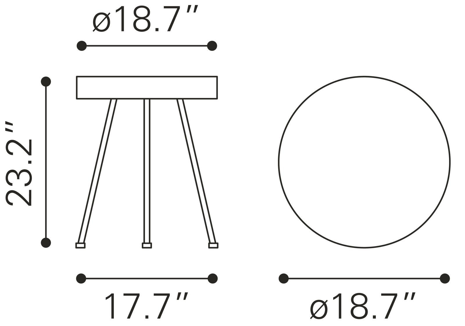 Stuart Side Table Natural - Image 8